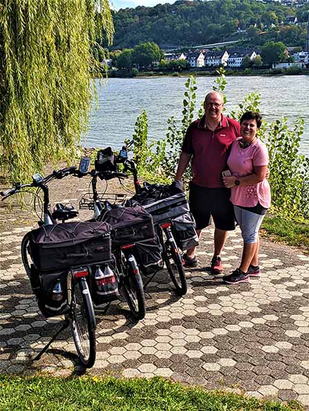 Fahrrad Gäde eBike Tour am Rhein in Koblenz mit Heike und Peter Gäde